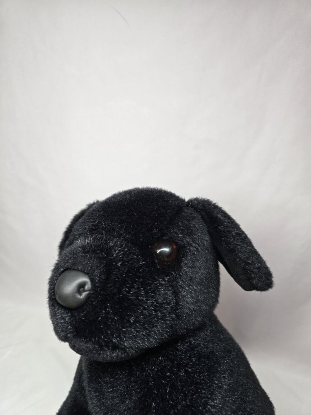 Douglas "Bud" Black Lab Labrador Dog Plush Sitting Vintage Pink Tag - Picture 9 of 12